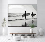 Ocean Dreamers | Surfers On The Beach Prints