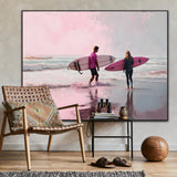 Sun, Sand and Surfboards | Surfers On The Beach Prints