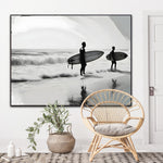 Ocean Dreamers | Surfers On The Beach Prints