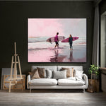 Sun, Sand and Surfboards | Surfers On The Beach Prints