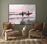 The Calm Before The Wave | Surfers On The Beach Prints