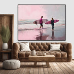 Sun, Sand and Surfboards | Surfers On The Beach Prints