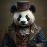 Victorian Panda Charm | Tiger In Clothing Art