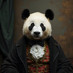 A Pandas Elegance | Panda In Clothing Art