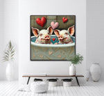 Pink Perfection In The Tub | Pigs In Bath Art Prints