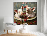 Porking Pampering | Pigs In Bath Art Prints