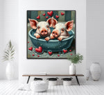 Relaxing In Sty-le | Pigs In Bath Art Prints