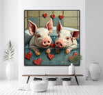 Squeals and Suds | Pigs In Bath Art Prints