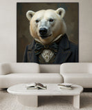 Polar Bear Aristocracy | Polar Bear In Clothing Art