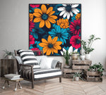 Technicolour Bloom | Contemporary Wall Art