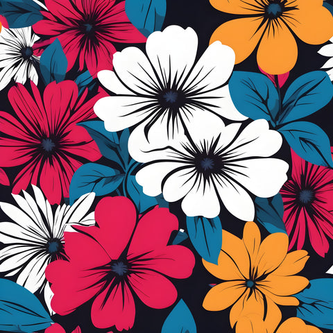 Colour Rush Flora | Contemporary Wall Art