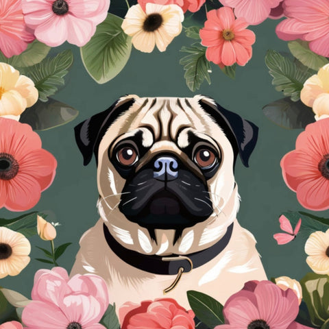 Pug Art Print