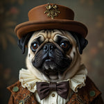 The Victorian Pug | Pug In Clothing Art