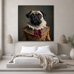 Refined Wrinkles | Pug In Clothing Art