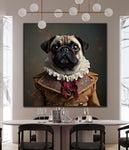 Refined Wrinkles | Pug In Clothing Art