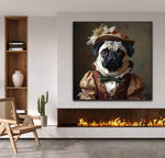 Pug Aristocracy | Pug In Clothing Art