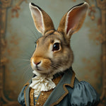 The Dapper Bunny | Rabbit In Clothing Art