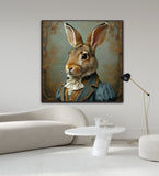 The Dapper Bunny | Rabbit In Clothing Art