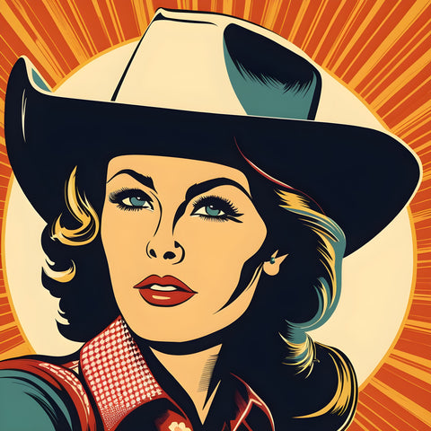 Saddle Up In Style | Retro Canvas Art Prints