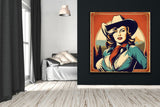 Retro Rodeo Queen | Retro Canvas Art Prints