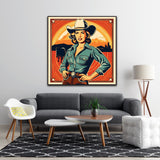 Rodeo Dreams Reimagined | Retro Canvas Art Prints