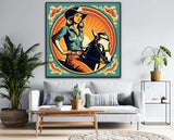 Western Whimsy | Retro Canvas Art Prints