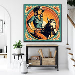 Western Whimsy | Retro Canvas Art Prints