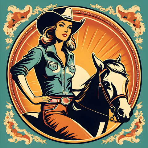 Western Whimsy | Retro Canvas Art Prints