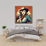 Retro Rodeo Queen | Retro Canvas Art Prints