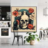 Faded Beauty | Retro Canvas Art Prints