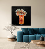 Bells Beach Brewery Fine Art Prints – Retro Can with Floral Elegance