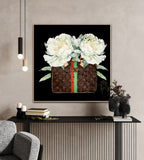 Louis Vuitton Handbag & Floral Fine Art Prints