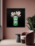 Heineken Lager Fine Art Prints – Craft Beer with Floral Art