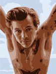 Harry Styles Handpainted Portraits – Original Music-Inspired Art for True Fans