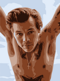 Harry Styles Handpainted Portraits – Original Music-Inspired Art for True Fans