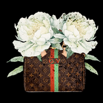 Louis Vuitton Handbag & Floral Fine Art Prints