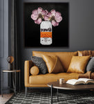 Travla Beer Fine Art Prints – Retro Can with Floral Elegance