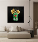 Heineken Lager Fine Art Prints – Craft Beer with Floral Art