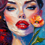 Woman With Flower | Fine Art Prints