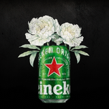 Heineken Lager Fine Art Prints – Craft Beer with Floral Art