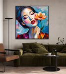 Woman With Flower | Fine Art Prints