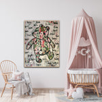 Classic Winnie The Pooh Painting

This enchanting artwork is part of my Classic Winnie The Pooh series. It is meticulously crafted upon layers of my signature love heart paintings, which are themselves painted on fabric donated to me to help reduce textile waste in our community.