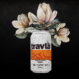 Travla Beer Fine Art Prints – Retro Can with Floral Elegance