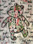 Classic Winnie The Pooh Painting

This enchanting artwork is part of my Classic Winnie The Pooh series. It is meticulously crafted upon layers of my signature love heart paintings, which are themselves painted on fabric donated to me to help reduce textile waste in our community.