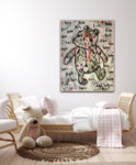 Classic Winnie The Pooh Painting

This enchanting artwork is part of my Classic Winnie The Pooh series. It is meticulously crafted upon layers of my signature love heart paintings, which are themselves painted on fabric donated to me to help reduce textile waste in our community.