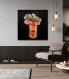 Bells Beach Brewery Fine Art Prints – Retro Can with Floral Elegance