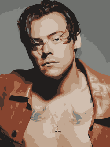 Harry Styles Handpainted Portraits – Original Music-Inspired Art for True Fans