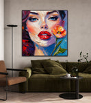 Woman With Flower | Fine Art Prints