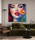 Woman With Flower | Fine Art Prints
