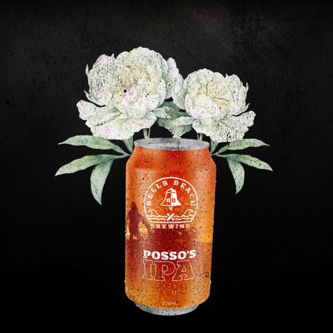 Bells Beach Brewery Fine Art Prints – Retro Can with Floral Elegance